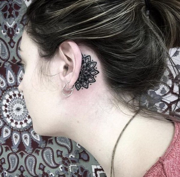 60 Pretty Designs Of Ear Tattoos 2017