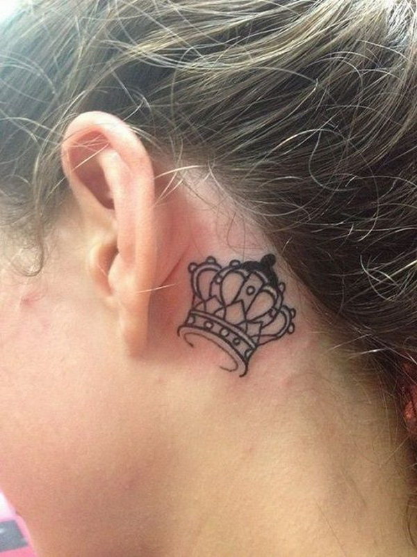 60+ Pretty Designs of Ear Tattoos 2017