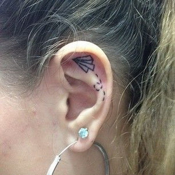 tumblr tattoos for girls behind ear