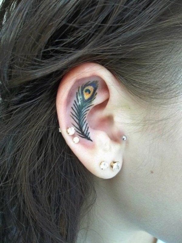 60+ Pretty Designs of Ear Tattoos 2022