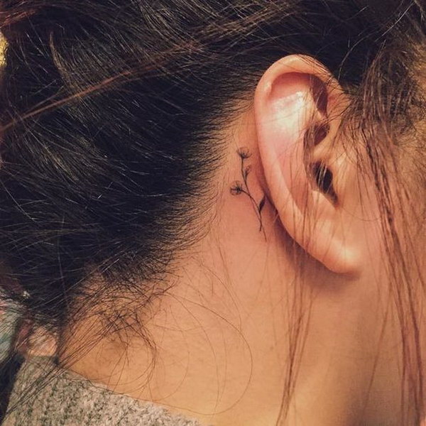 60 Pretty Designs Of Ear Tattoos 2017