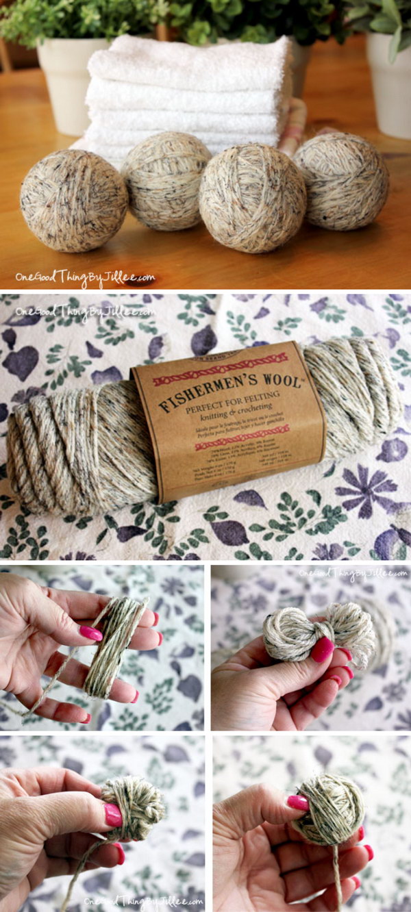 Felted Wool Dryer Balls Double as Fabric Softeners.