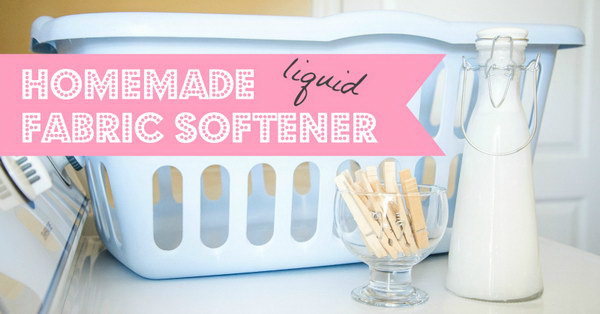 Homemade Liquid Fabric Softener.