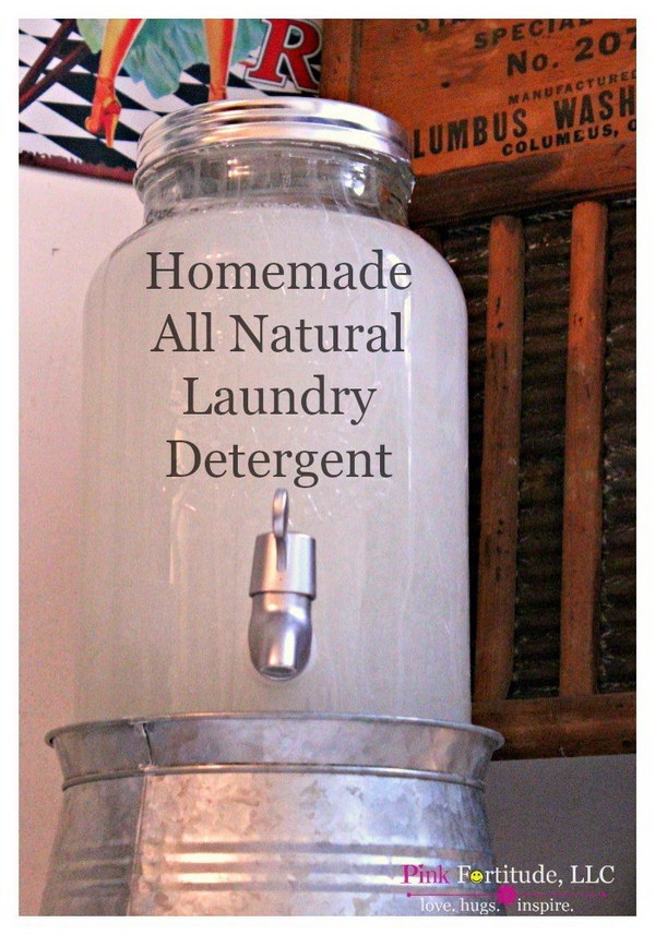 Homemade All Natural, Non Toxic Laundry Detergent.