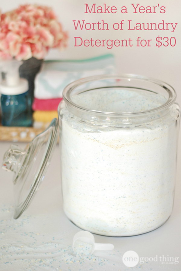 Cheap, Simple, Homemade Laundry Detergent: