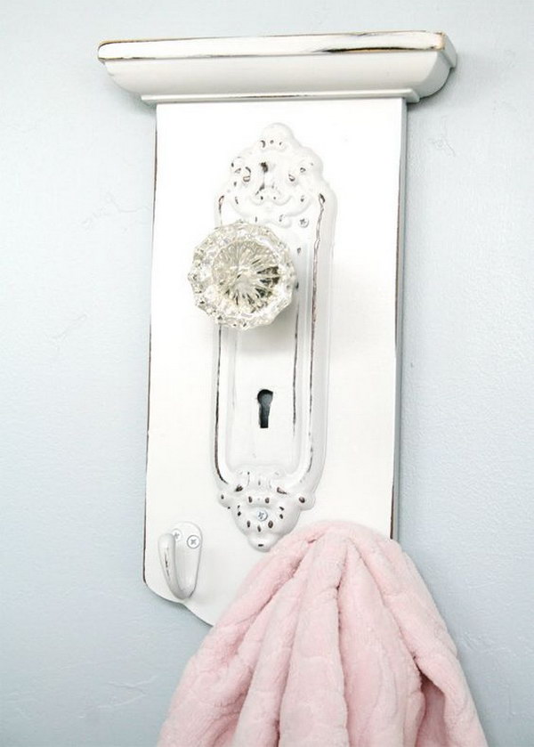 DIY Shabby Chic Towel Hanger