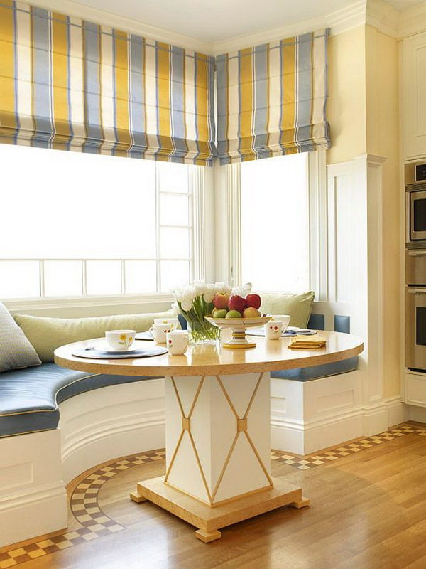 Beige Themed Breakfast Nook.