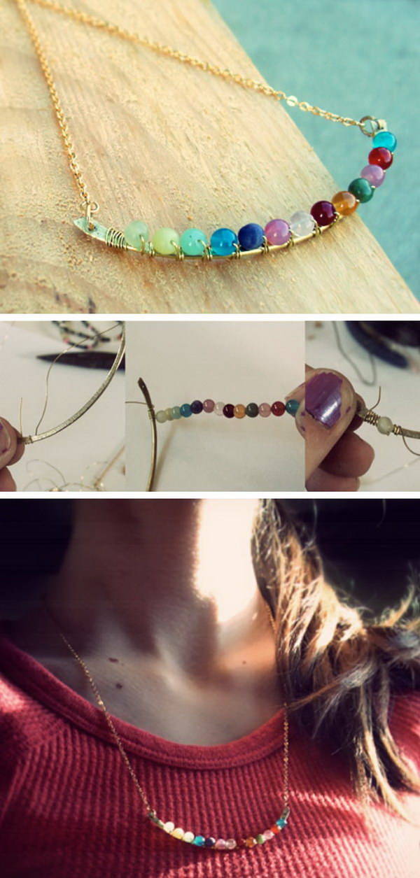 DIY Anthropologie 'Perched Harmonies' Necklace.