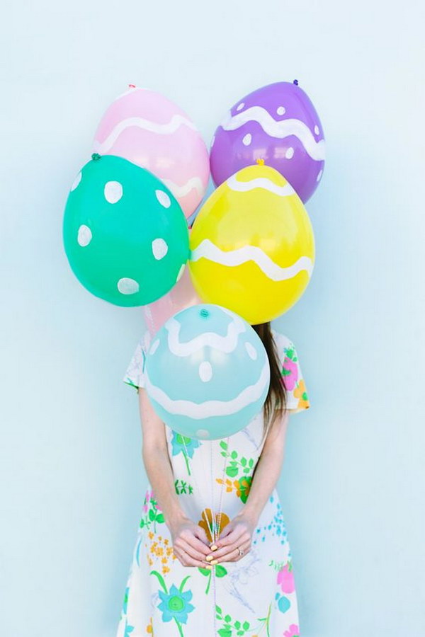 DIY Easter Egg Balloons In Under 10 Minutes