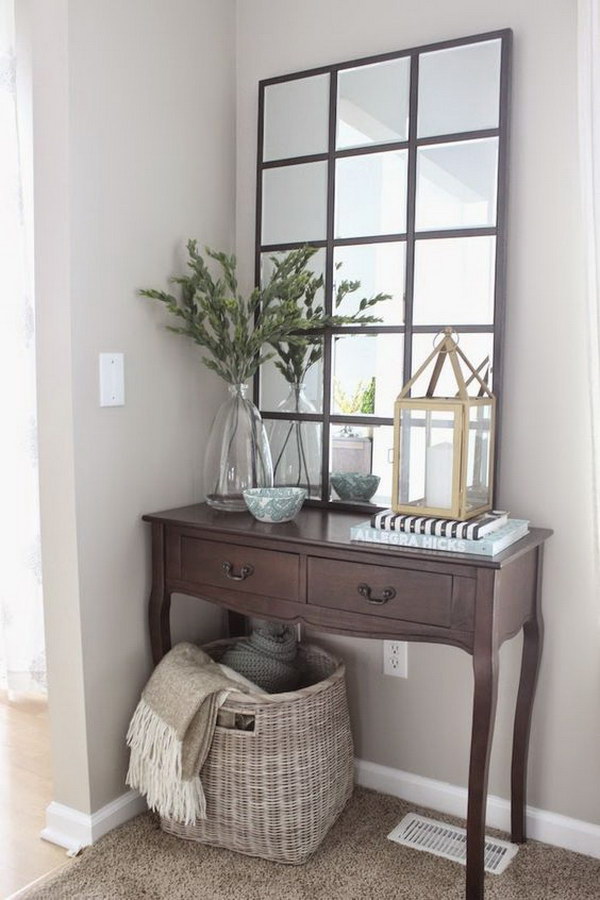 DIY Pottery Barn Eagan Mirror.