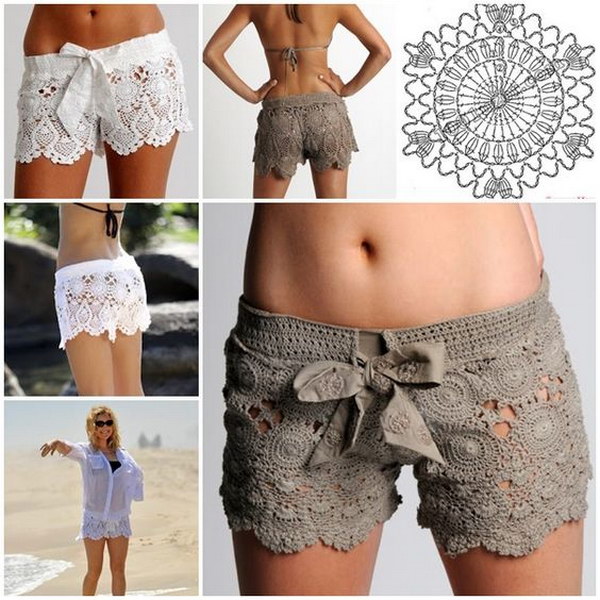 Crochet Beach Lace Shorts Video Tutorial