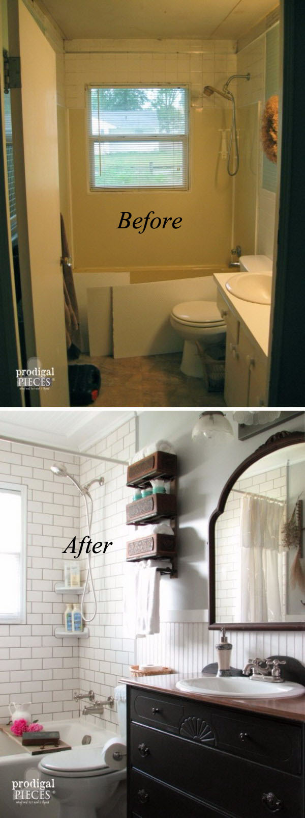 Farmhouse Bathroom Remodel.