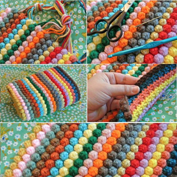 Bobble Crochet Blanket.