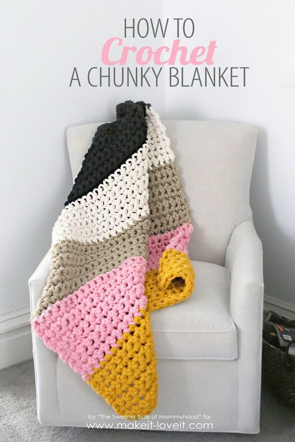 Chunky Crochet Blanket.