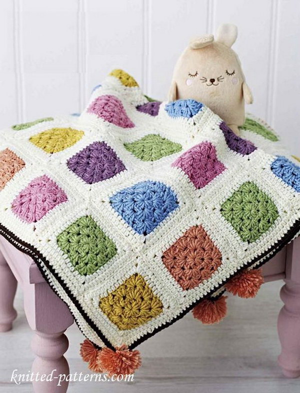 Baby Cot Crochet Blanket.