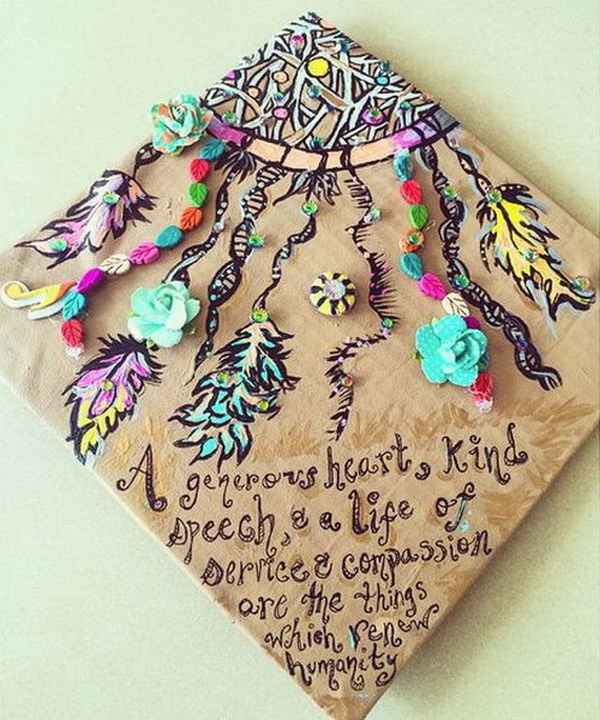 Dreamcatcher Graduation Cap.