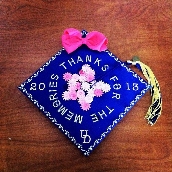 Thanks For The Memories Graduation Cap.