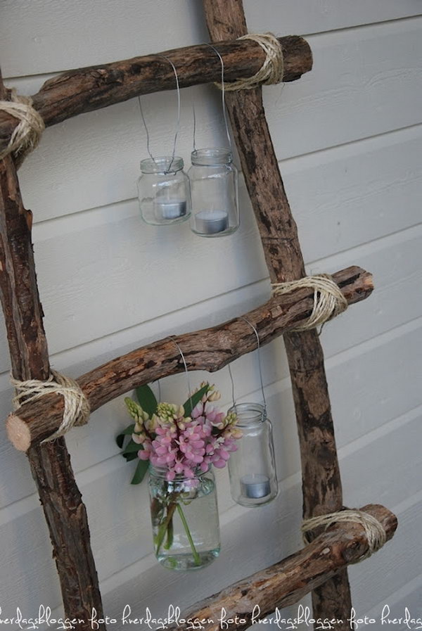Shabby Ladder Decoration