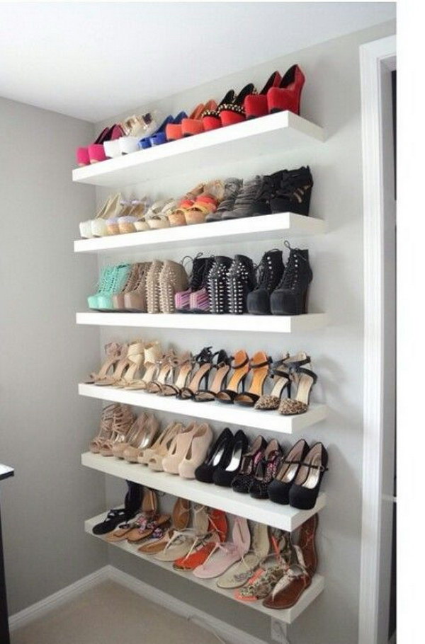 shoe wall ideas