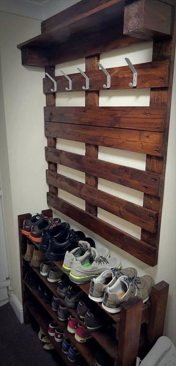 wall sneaker rack