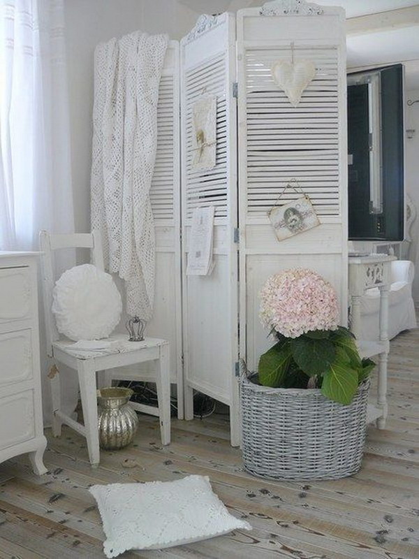 Recycled Shutter Room Divider