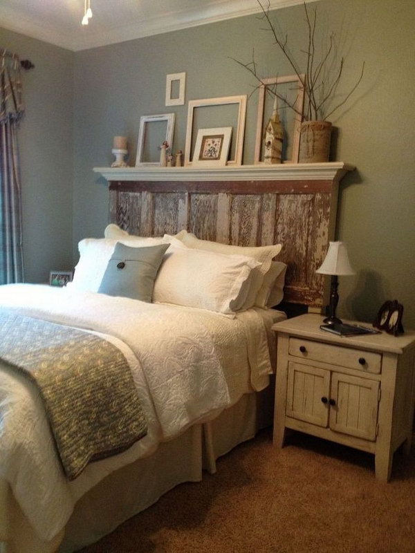 Recycled Door Shabby Chic Headboard