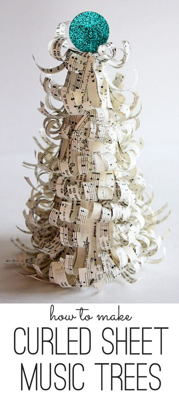 Easy to Make Romantic Sheet Music Decorating Projects- DIY 