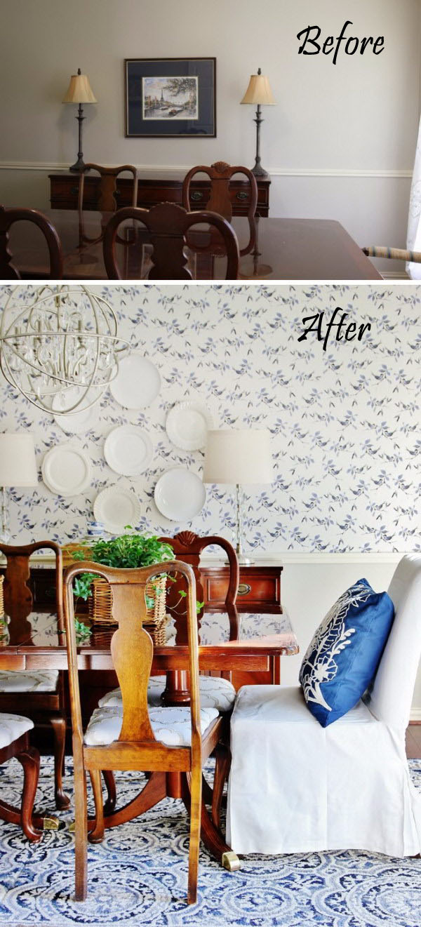 Before and After Dining Room.