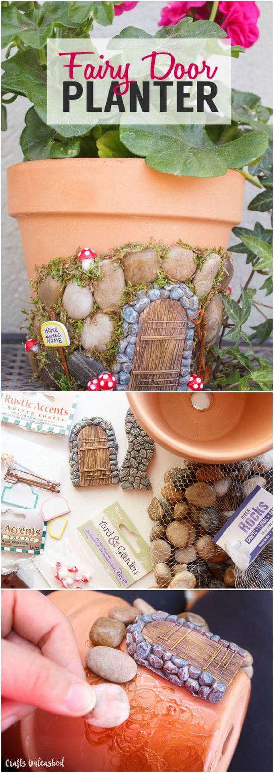 DIY Fairy House Flower Pots