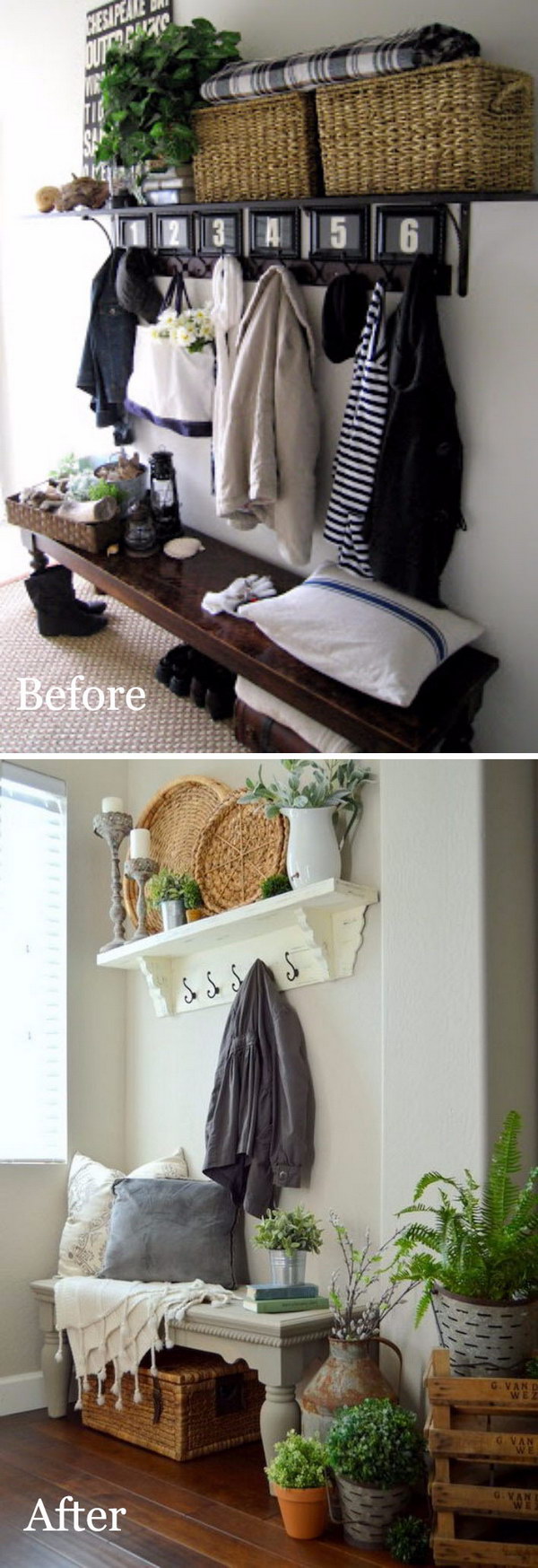 Amazing Entryway Makeover Ideas And Tutorials