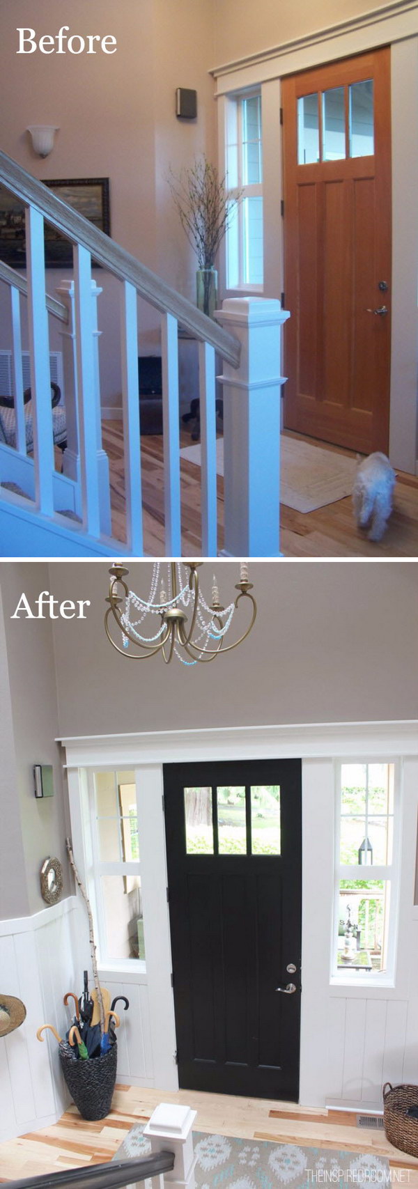 Enhance an Entryway with Board & Batten and Painting. 