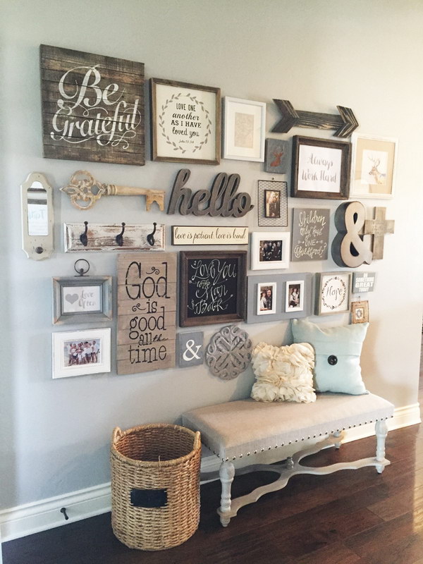 DIY Entryway Gallery Wall. 