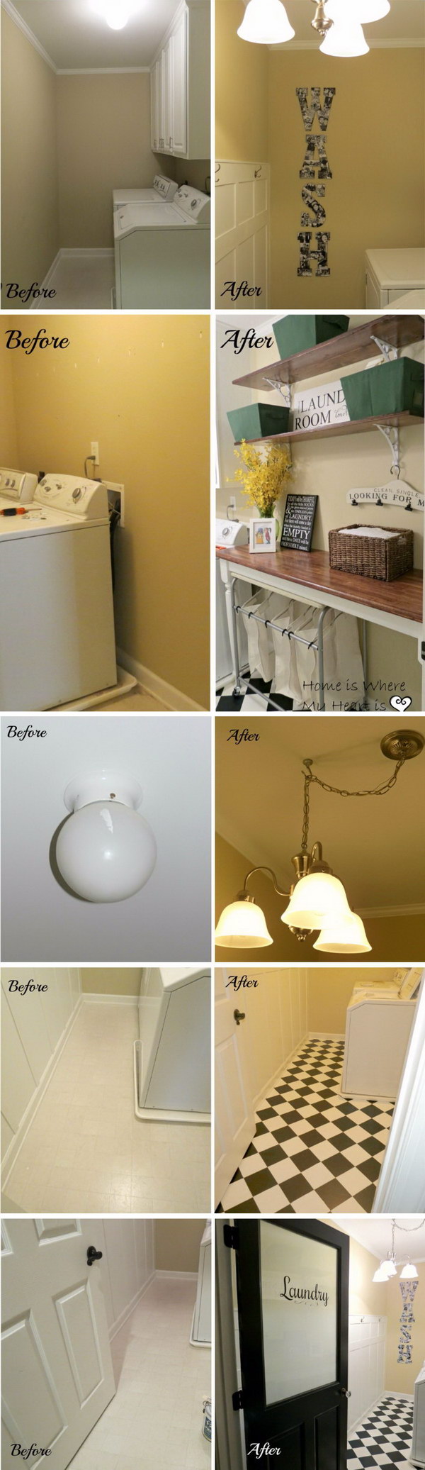 Charming Laundry Room Makeover. 