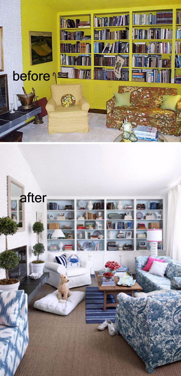 Dramatic Living Room Makeover.