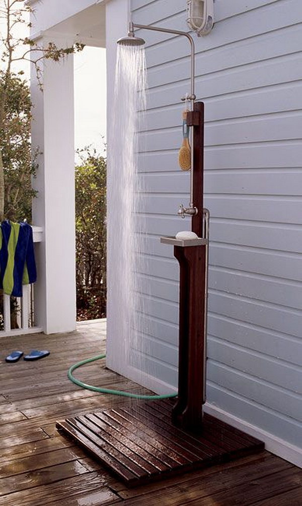 An Outdoor Rinsing Station.