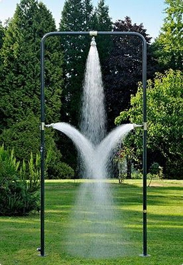 Heavenly Cool Outdoor Shower.