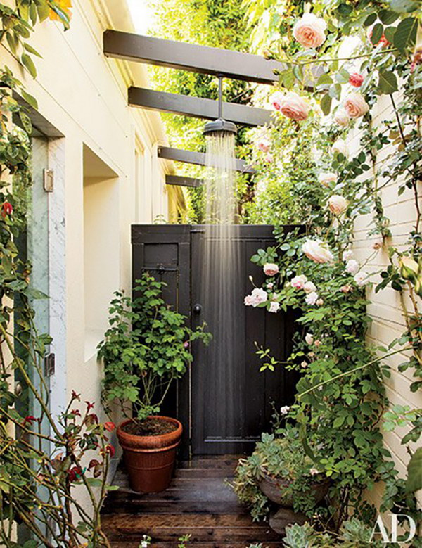Rustic Outdoor Shower for Nature Lovers.