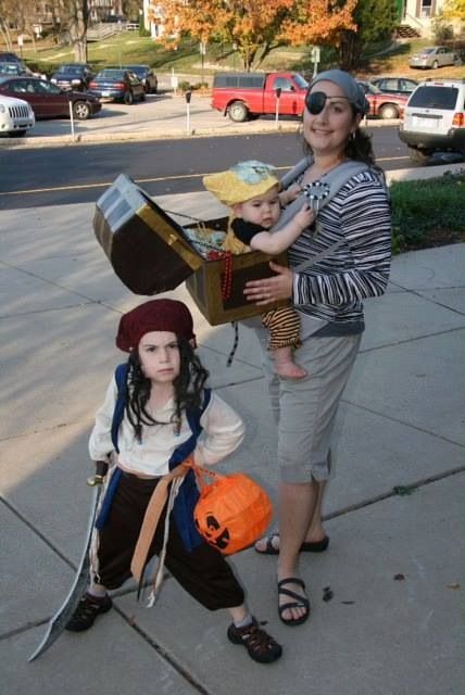 Pirate Babywearing Costume.