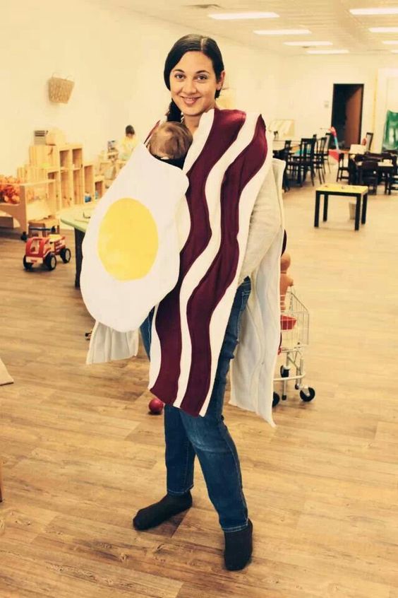 Bacon And Eggs Babywearing.