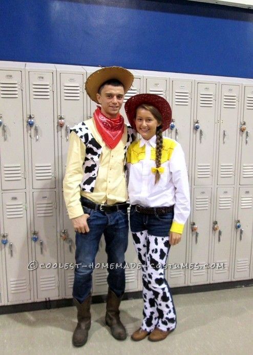 Woody and Jessie Toy Story Couple Costume. 