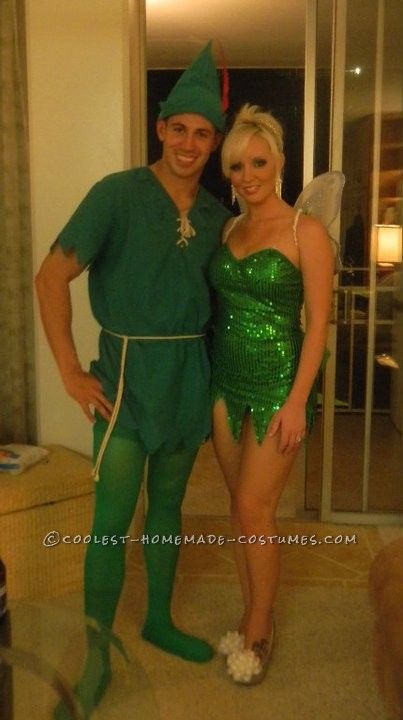 TinkerBell and Peter Pan.