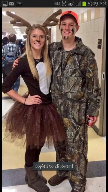 Deer and Hunter Couple Costume.