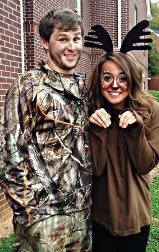 Deer and Hunter Couple Costume.