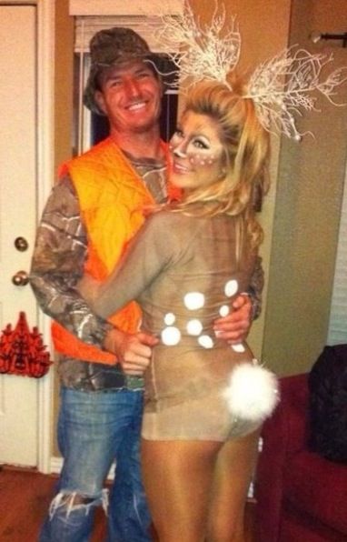 Deer and Hunter Couple Costume.