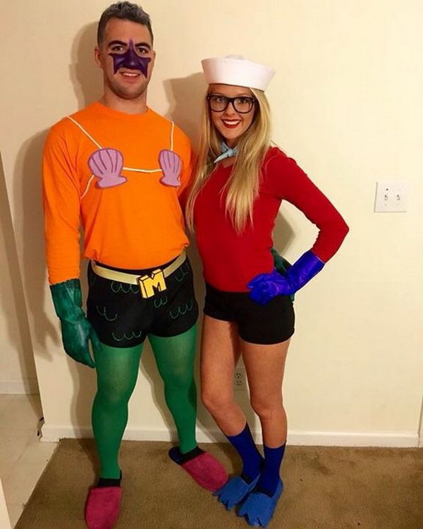 Mermaid Man And Barnacle Boy.