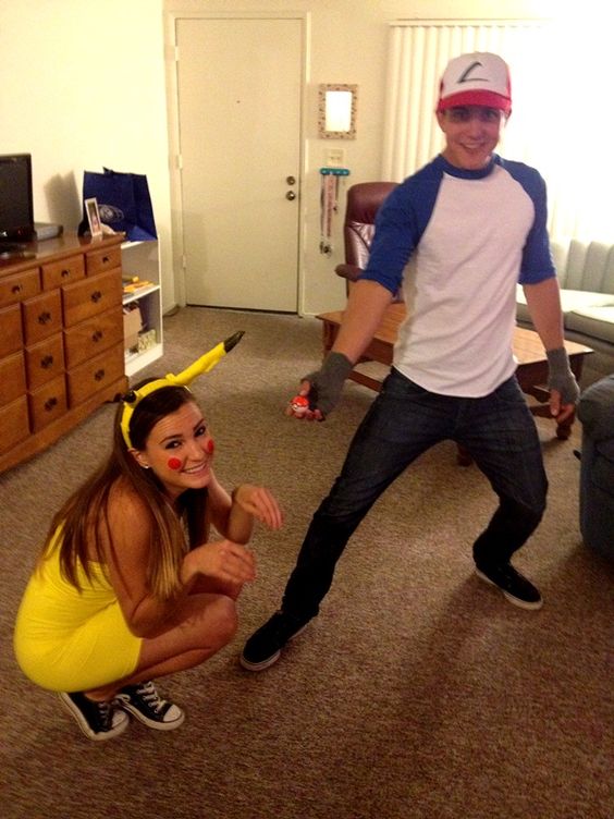Ash & Pikachu Halloween Costumes.