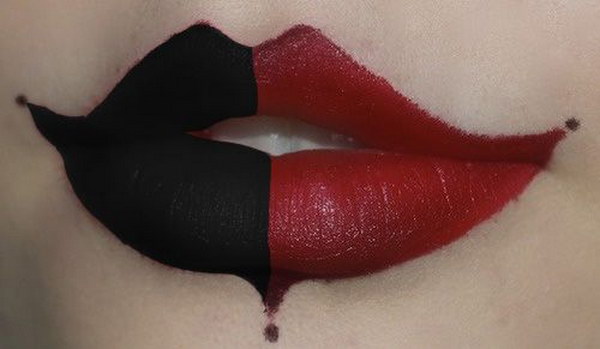 Joker Style Lip for Harley Quinn Costume.