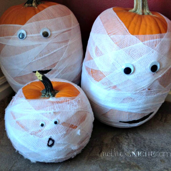 Mummy Pumpkins.