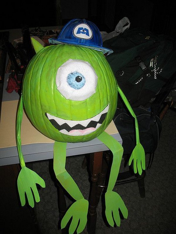 Monsters Inc. Pumpkin.