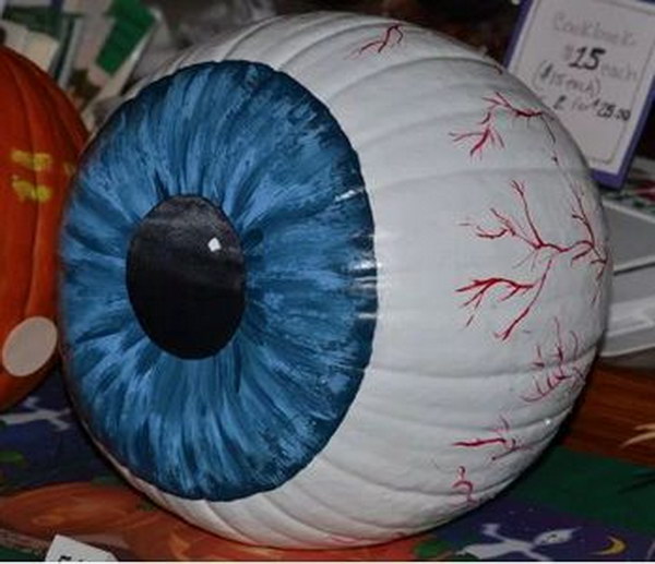 Freaky Eyeball Pumpkin.